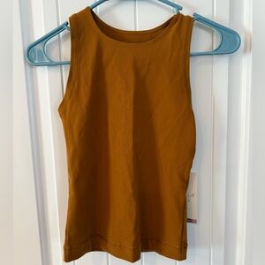 CALIA Bronzed Topaz Fitness Tank XXS NWT Orange Brown Athletic Workout Top